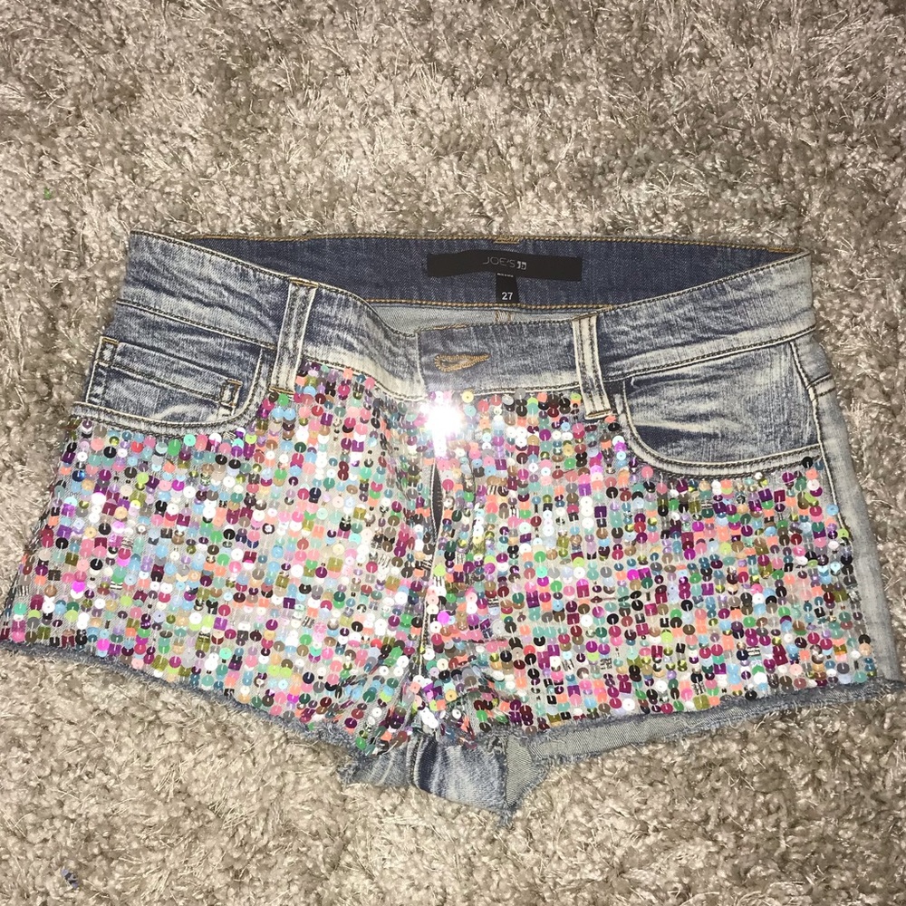 Sequined Joe’s Jeans cut-offs